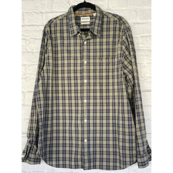 Timberland Men's Button Down Shirt Long Sleeve Casual Cotton Size XXL - Picture 14 of 14